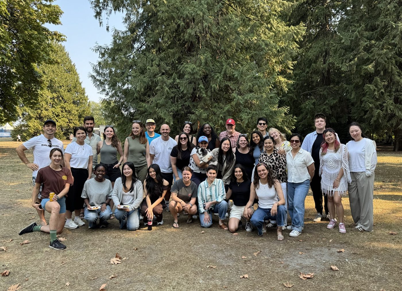 The Business Career Centre department at a summer social